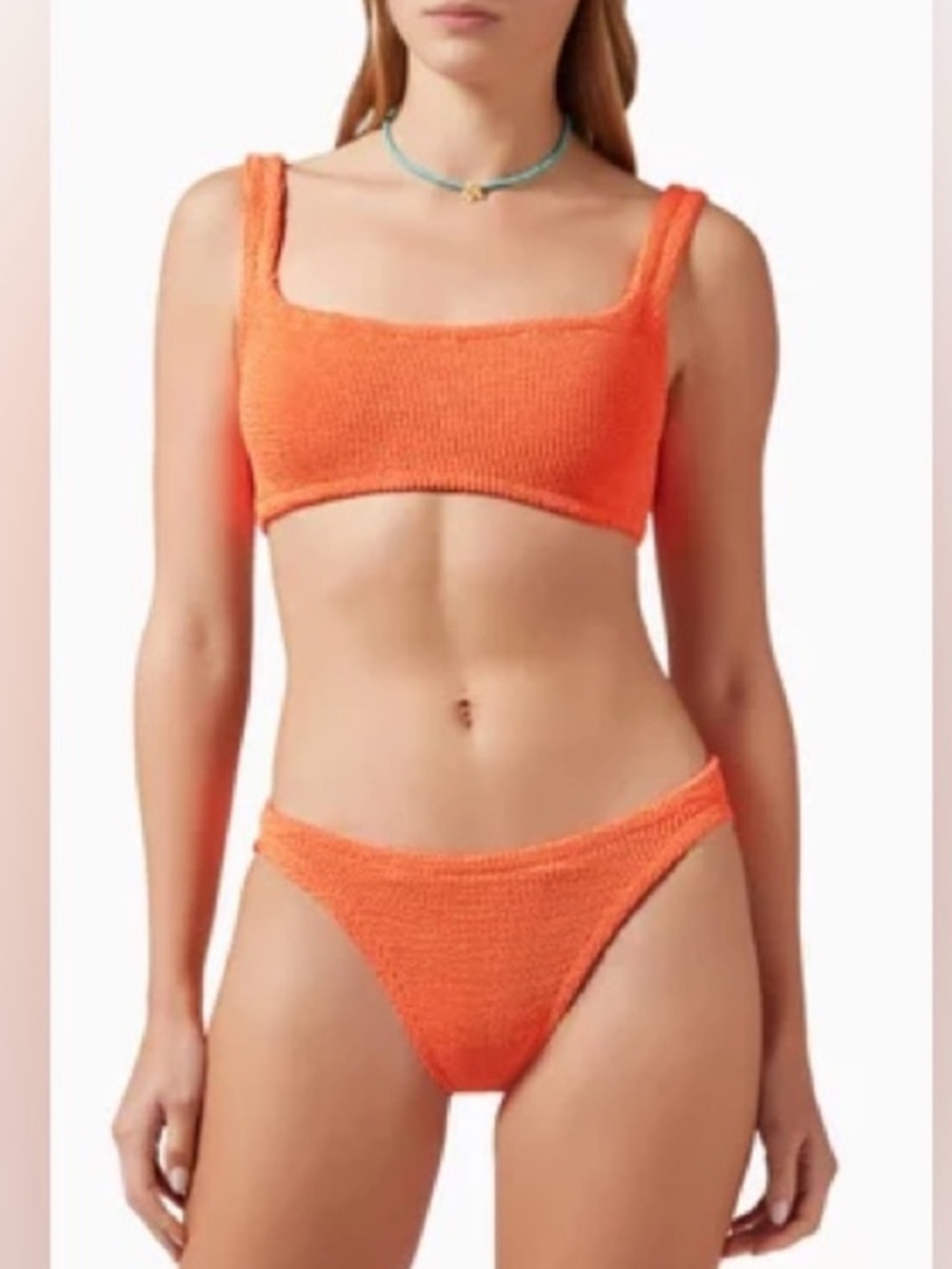 Hunza G Xandra Orange Two-Piece Bikini Set